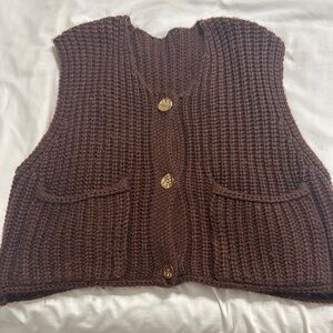 SHEIN Brown Cardigan Sweater
